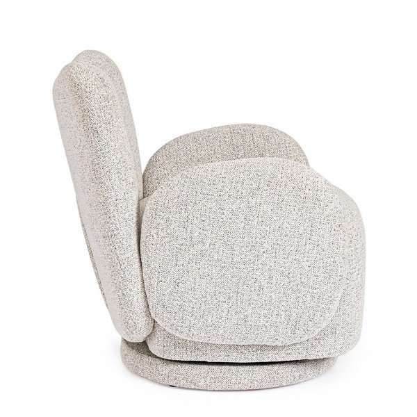 Svetlo siv vrtljiv fotelj Harper – Bizzotto-image-3