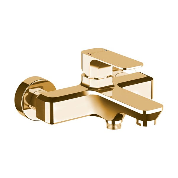 Stenska armatura za kad v zlati barvi (2 izhoda) Spy – Sapho