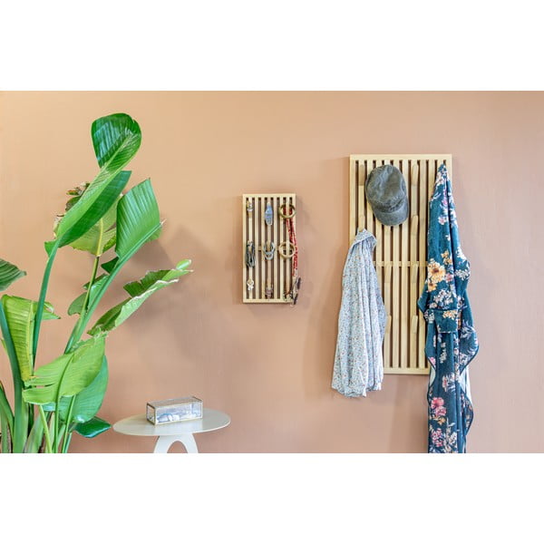 Kovinski stenski obešalnik v naravni barvi 24 cm Parco – Spinder Design-image-1