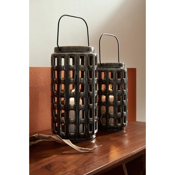 Keramična lanterna (višina 30 cm) Darreh – Bizzotto-image-3