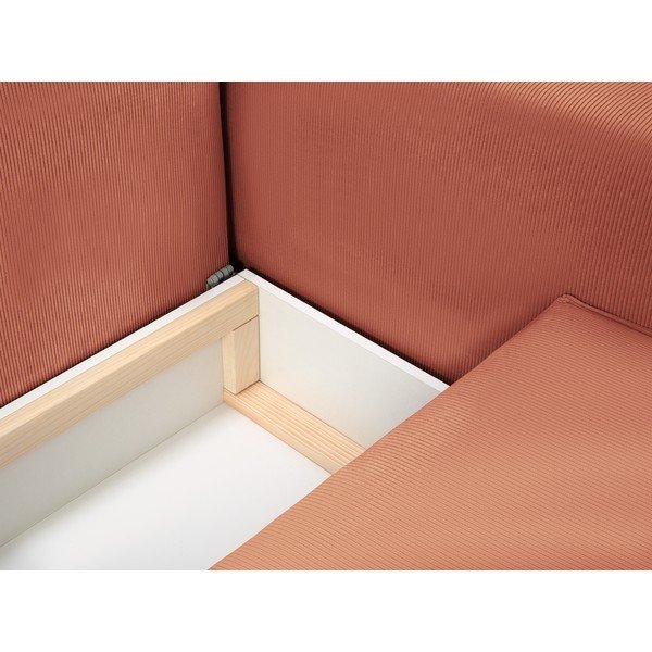 Roza žametna raztegljiva zofa Mazzini Sofas Azalea-image-1