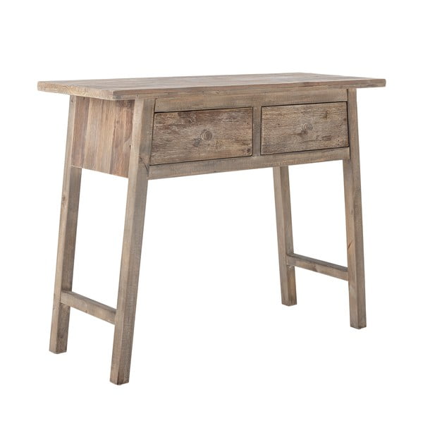 Stranska mizica iz masivnega bora v naravni barvi 40x100 cm Camden – Bloomingville-image-2