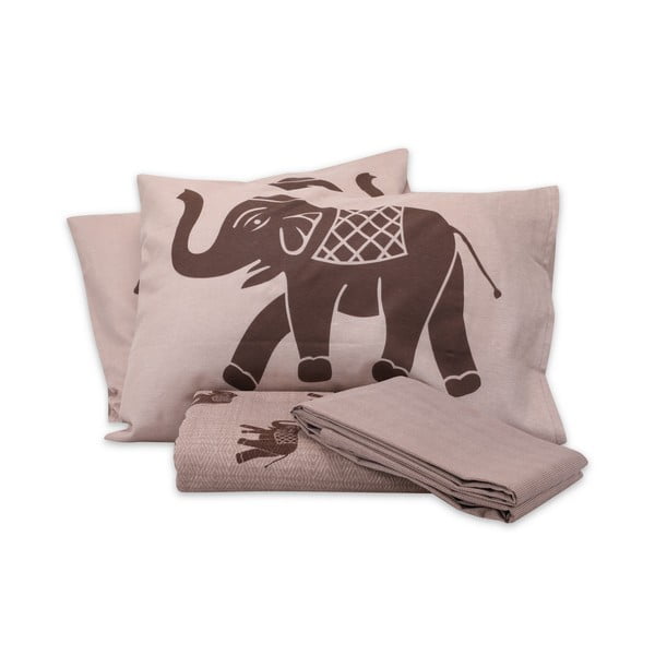 Bombažno pregrinjalo za zakonsko posteljo s prevlekama za vzglavnik in rjuho Fil, 200 x 235 cm-image-3