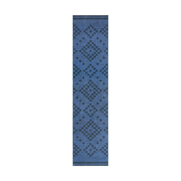 Temno modra pralna preproga Flair Rugs MATCH EVE, 57 x 230 cm