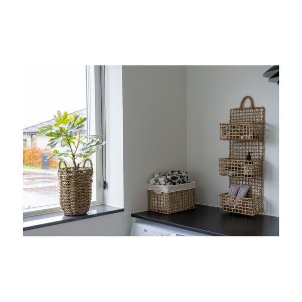 Večnivojska kovinska polica v naravni barvi 25 cm Sines – House Nordic-image-2