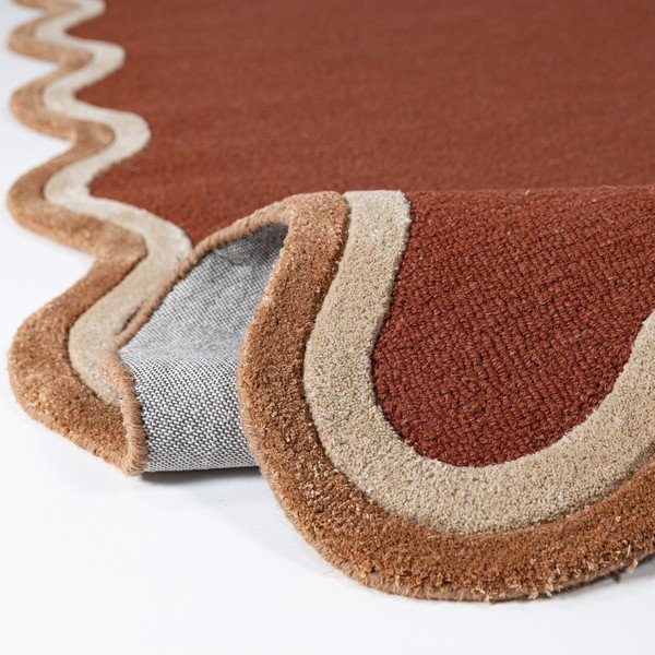 Ročno tkana preproga iz mešanice volne v barvi terakote 120x170 cm Rivo Wool – Flair Rugs-image-2
