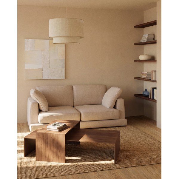 Bež senčilo ø 60 cm Mariela – Kave Home-image-2