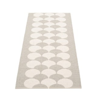 Kremno bel zunanji in notranji tekač 70x150 cm Poppy Linen – Pappelina