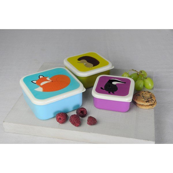 3-delni komplet škatl za prigrizke Rex London Rusty And Friends-image-1