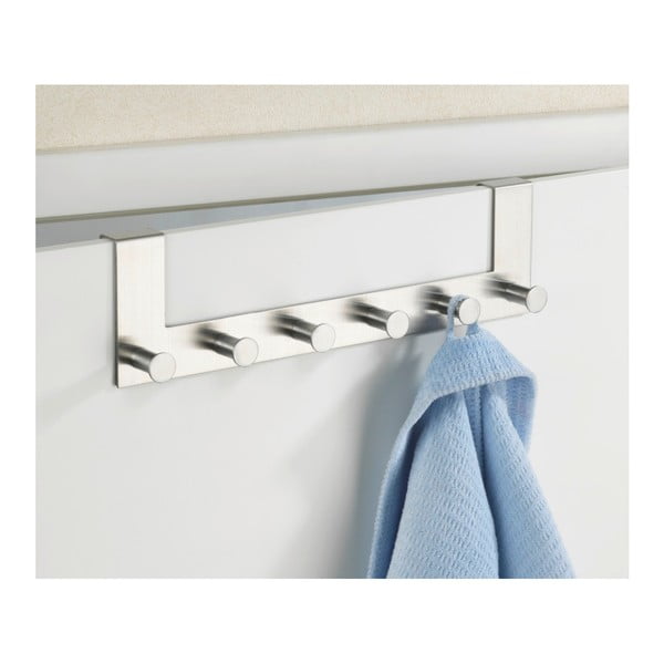 Kovinski obešalnik za vrata v srebrni barvi 39 cm Celano - Wenko-image-1