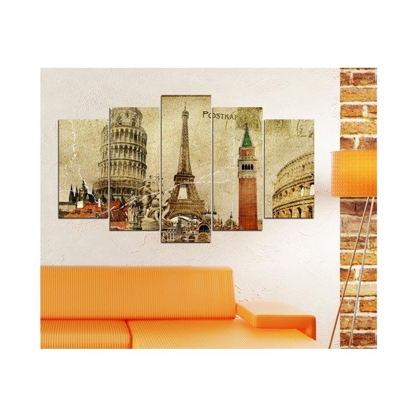 Večdelni 3D Art Mauve Eiffel, 102 x 60 cm-image-1