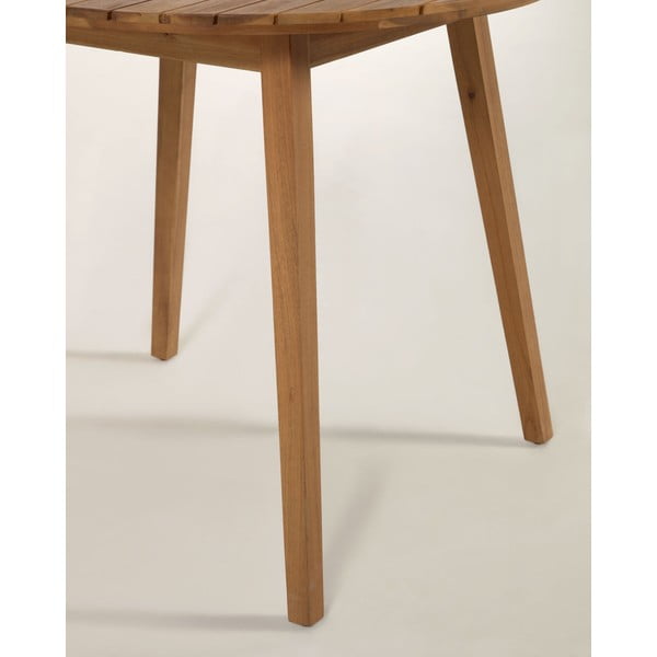 Vrtna jedilna miza iz akacijevega lesa Kave Home Vilma, ø 90 cm-image-4