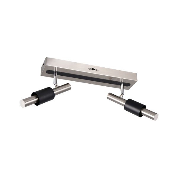 Črno-srebrna LED točkovno svetilo 20,5x42 cm Ikaris – Trio Select