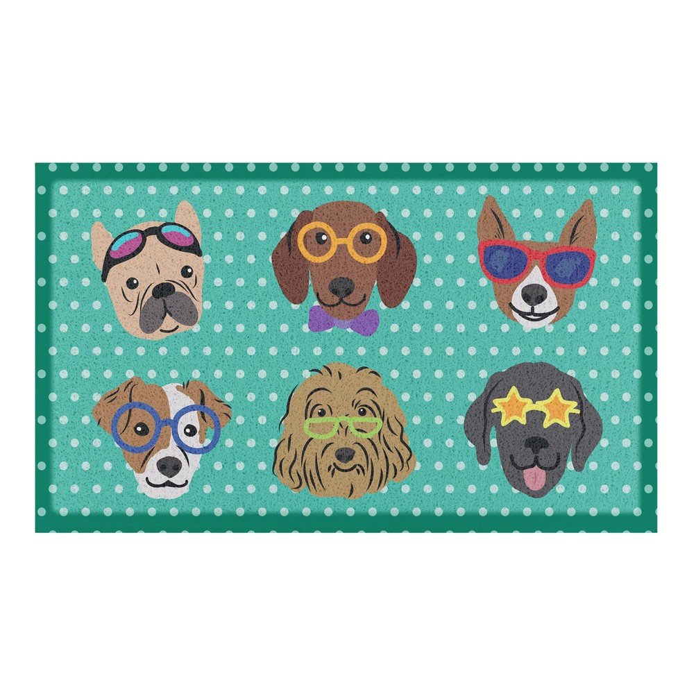 Predpražnik 40x70 cm Dogs on Polka Dots