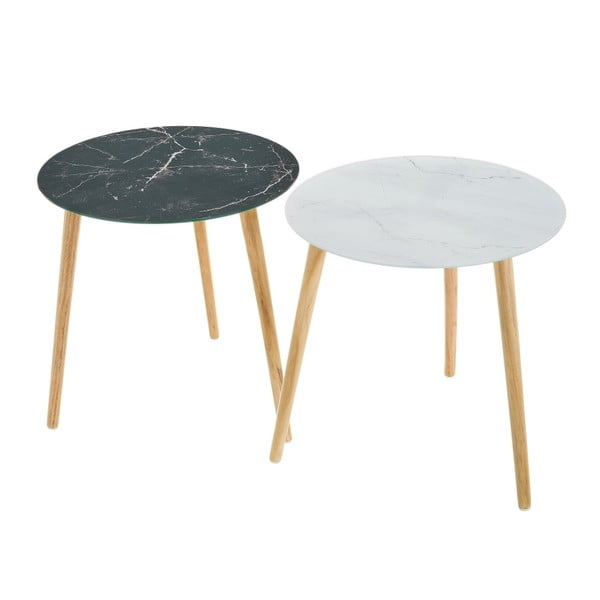 Okrogle stranske mizice v kompletu 2 kom ø 40 cm - Casa Selección