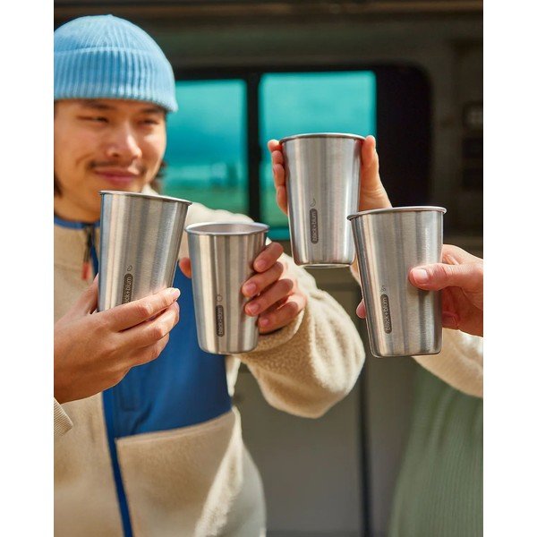 Potovalni lonček iz nerjavečega jekla v srebrni barvi 500 ml – Black + Blum-image-4