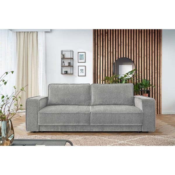 Svetlo siva raztegljiva sedežna garnitura Emile - Bobochic Paris-image-4