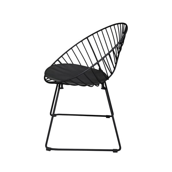 Komplet 2 črnih vrtnih stolov Bonami Selection Coco-image-3