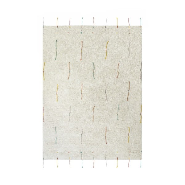 Kremno bela bombažna otroška igralna preproga 120x160 cm Wildflowers – Lorena Canals-image-4