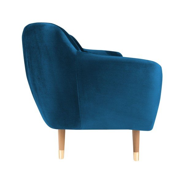 Modra žametna zofa Mazzini Sofas Benito, 188 cm-image-3