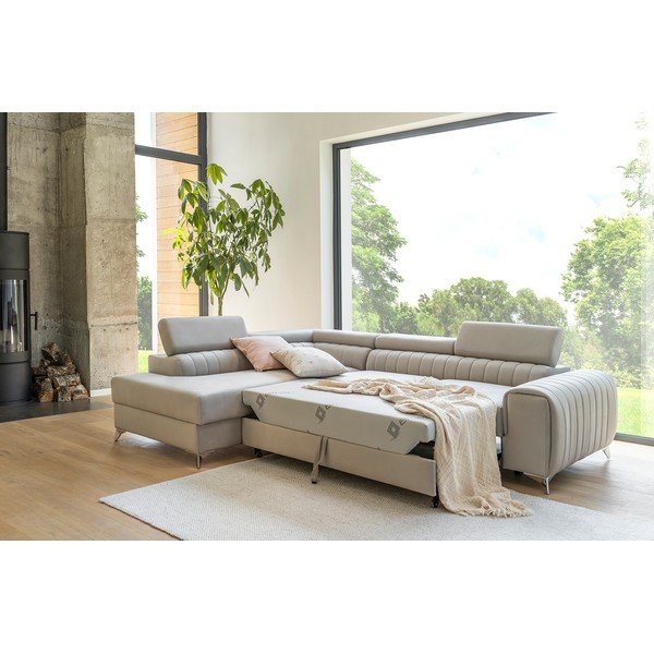 Temno siva žametna raztegljiva/s prostorom za shranjevanje kotna sedežna garnitura (levi kot/v obliki črke L) Laurence – ELTAP-image-3