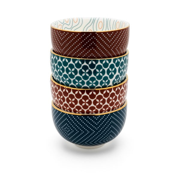 Porcelanaste skodelice v kompletu 4 ks Pucheng – Bredemeijer