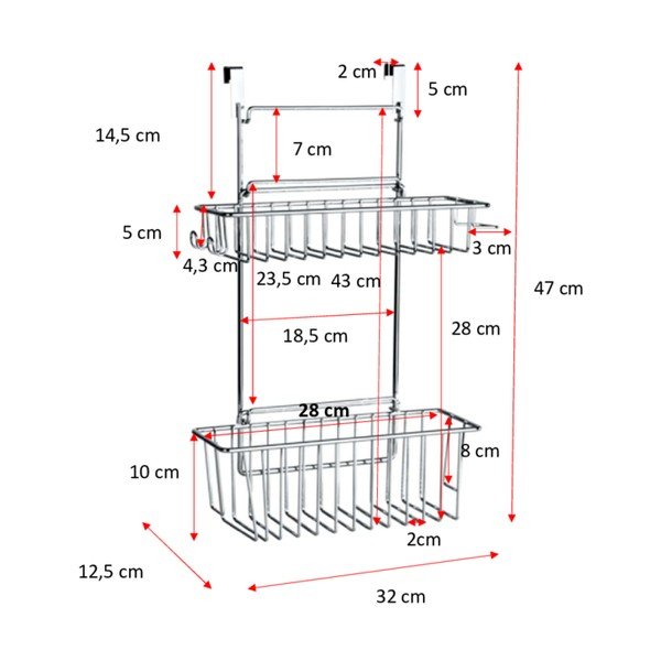 Viseča košara Wenko Clip-On-image-4