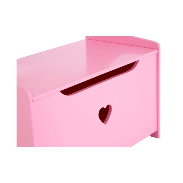Rožnata otroška omarica s klopjo 60x62x34 cm Pink Heart – Premier Housewares-image-4