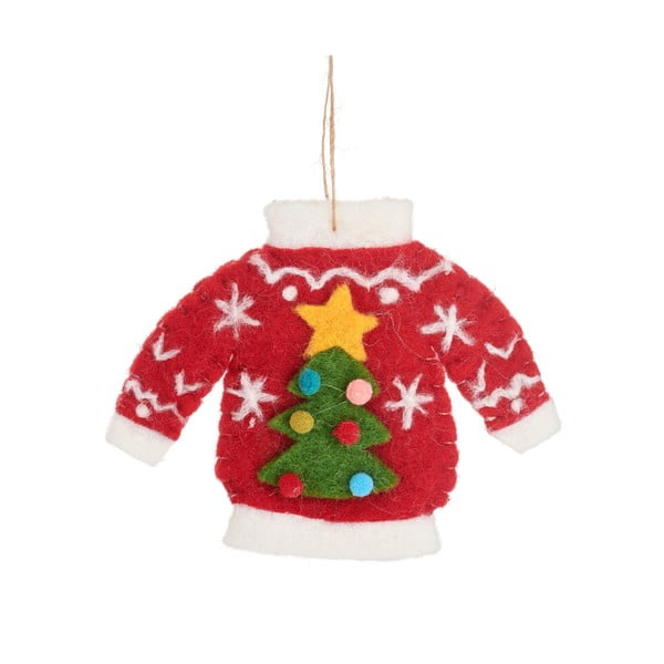 Tekstilni okrasek za jelko Christmas Jumper – Sass & Belle