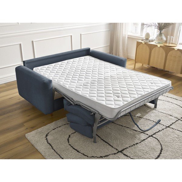 Temno modra raztegljiva sedežna garnitura za spanje 200 cm Cocoone – Bobochic Paris-image-1