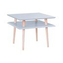 Svetlo siva kavna mizica Ragaba Square, 55 x 55 cm