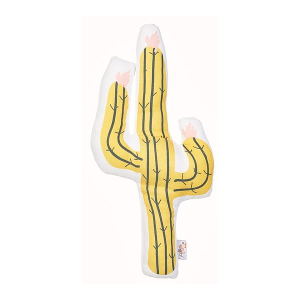 Rumen otroški vzglavnik z bombažem Mike & Co. NEW YORK Blazina igrača kaktus, 41 x 21 cm
