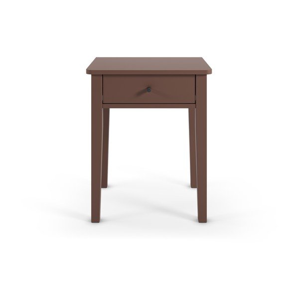 Nočna omarica v mat dekorju v barvi terakote Bart – Marckeric-image-4