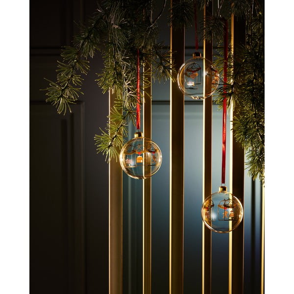 Steklen ročno pihan božični okrasek ø 8 cm Annual Christmas Bauble – Holmegaard-image-2