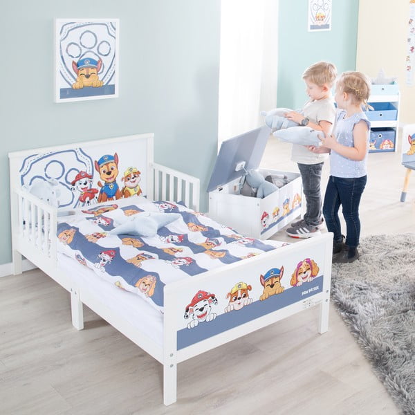 Bombažna otroška posteljnina za otroško posteljico 100x135 cm Paw Patrol – Roba-image-1