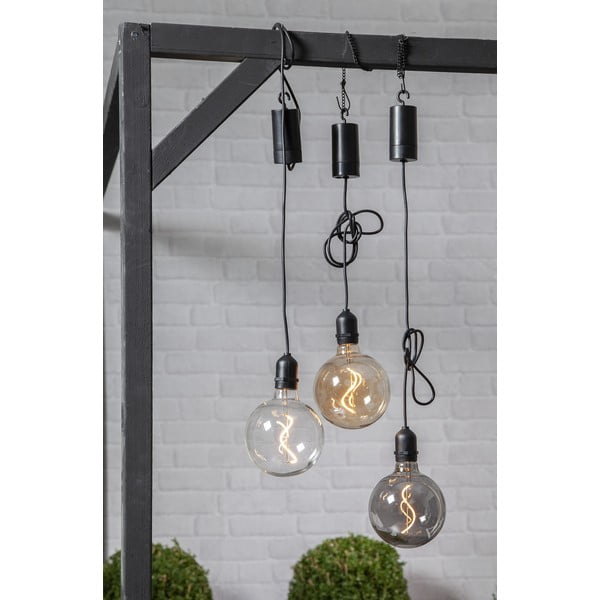 Rjava zunanja LED svetlobna dekoracija Star Trading Glassball, dolžina 1 m-image-1