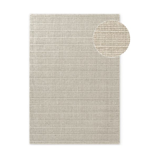Kremno bela ročno tkana volnena preproga 80x150 cm Camden Parker – Ted Baker