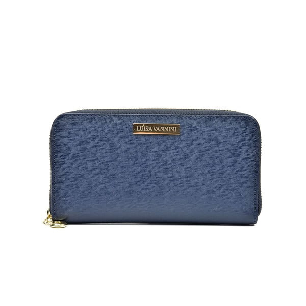 Modra usnjena denarnica Luisa Vannini Lanza