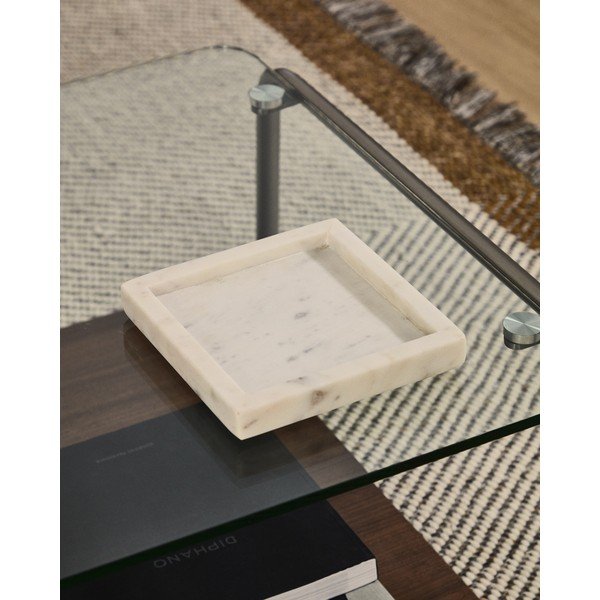 Marmorni dekorativni pladenj 18x18 cm Serela – Kave Home-image-1