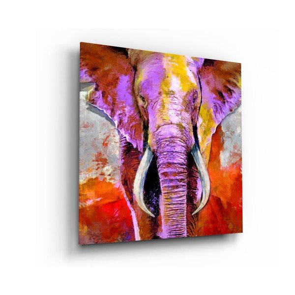 Steklena slika Insigne Revenge of the Elephant, 40 x 40 cm