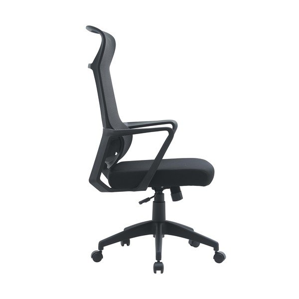 Črn oblazinjen pisarniški stol Hoboken – Yes Everyday-image-3