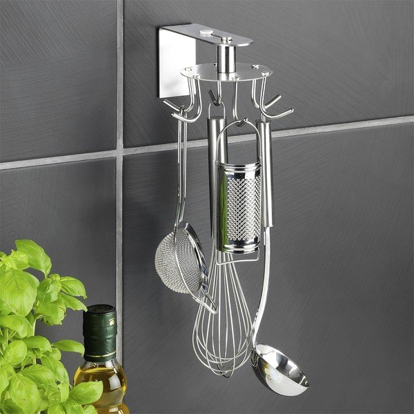 Kuhinjski organizator iz nerjavečega jekla z namestitvijo brez vrtanja – Maximex-image-2