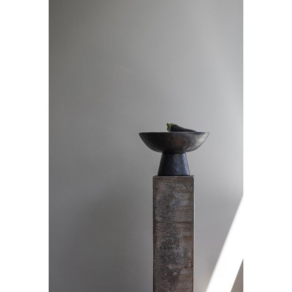 Črno-slonokoščena skleda iz kamenine ø 31,5 cm By Hand  – Mette Ditmer Denmark-image-4