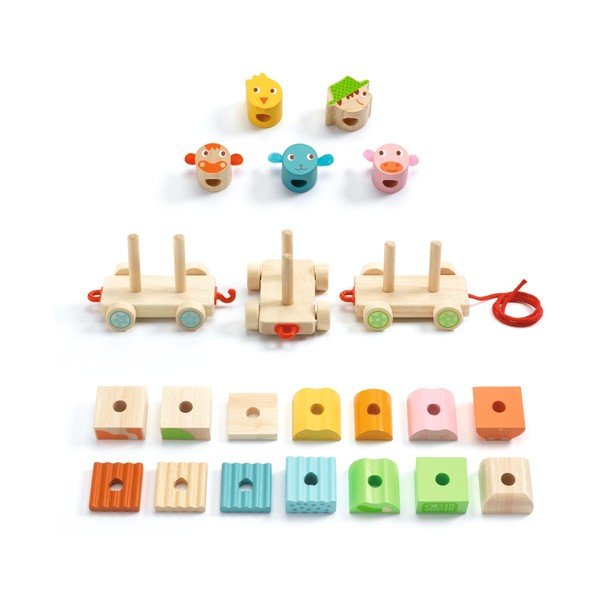 Otroški lesen vlak Djeco FarmTrain-image-2