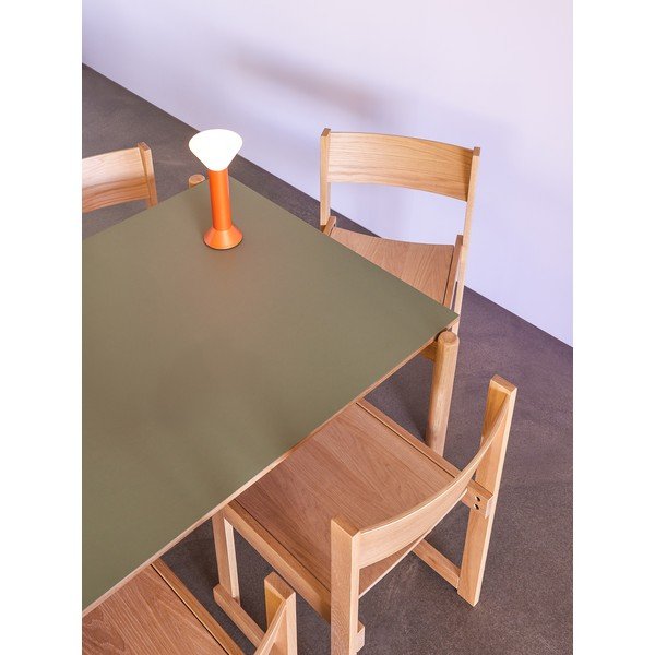 Jedilna miza iz masivnega hrasta 107x190 cm Oblique – Hübsch-image-1