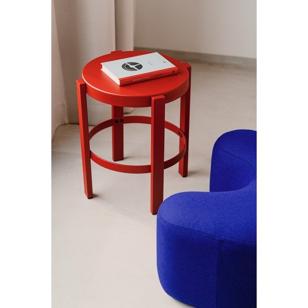 Rdeč jeklen stolček Doon – noo.ma-image-1