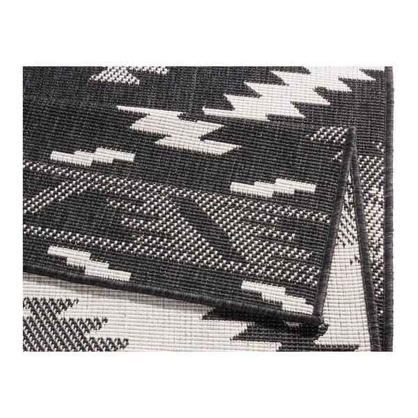 Črno-krem zunanja preproga NORTHRUGS Malibu, 80 x 350 cm-image-4