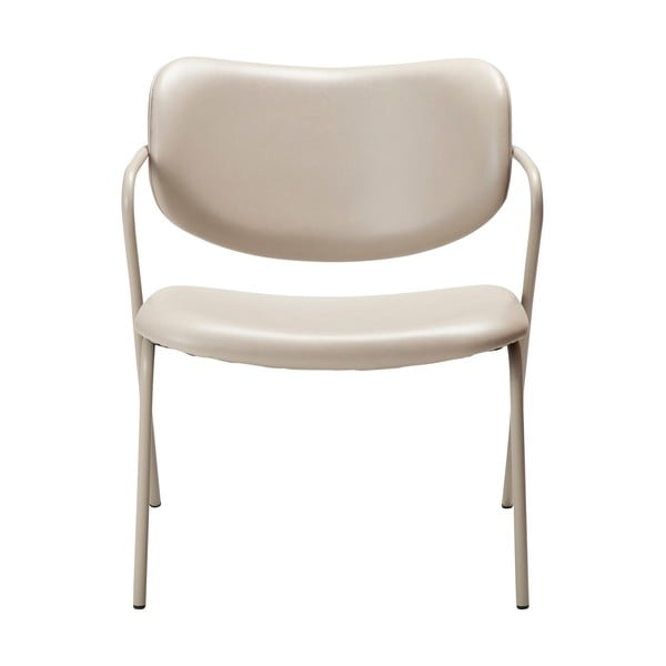 Bež fotelj iz imitacije usnja Zed – DAN-FORM Denmark-image-2