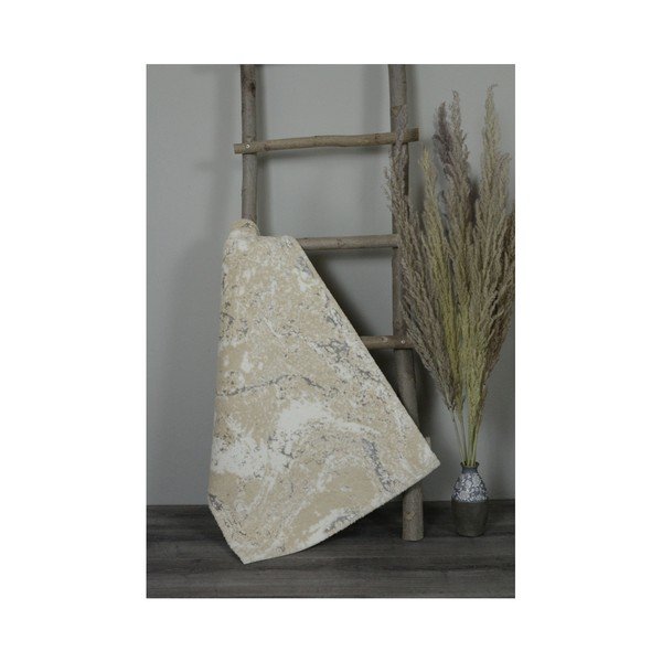 Krem bombažna kopalniška podloga My Home Plus Sensation, 60 x 90 cm