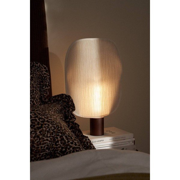 Rjava/kremno bela papirnata namizna svetilka (višina 44 cm) Mai Le – Ellos Home-image-1
